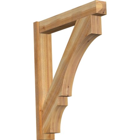 Ekena Millwork Balboa Craftsman Rough Sawn Outlooker, Western Red Cedar, 6"W x 34"D x 40"H OUT06X34X40BOA04RWR